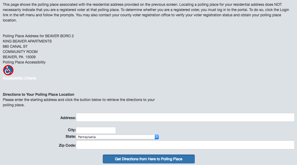Where is My Polling Place?