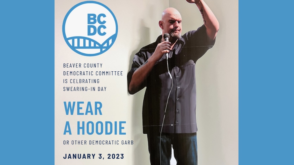 Celebrate swearing-in day Jan 3rd. Wear a hoodie or other Dem gear