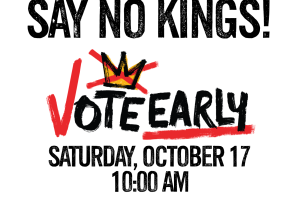 No Kings flyer. Saturday October 17, 10 am, Beaver